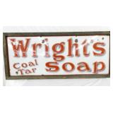 PORC. WRIGHTS SOAP FRAMED SIGN