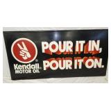 KENDALL EMB. MOTOR OIL SIGN