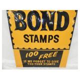 VIEW 3 EMB. GOLD BOND STAMPS SIGN