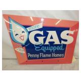 1966 OLD STOCK GAS SIGN