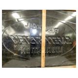 VIEW 7 CLOSEUP EMB. BACK PENNZOIL SIGN