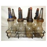 OIL RACK W/ 8 BOTTLES