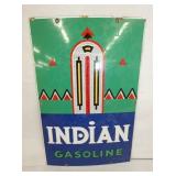 PORC. INDIAN GASOLINE PUMP PLATE