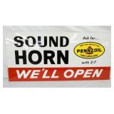 SOUND HORN PENNZOIL SIGN