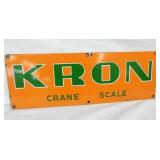 PORC. KRON CRANE SERVICE SIGN