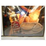 VIEW 3 CLOSEUP CLOCK 16IN GOLDEN COLA