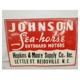 EMB. JOHNSON SEA HORSE SIGN