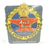 ANVIL BRAND CARDBOARD DEALER SIGN