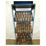 BLUE STONE RACK W/ JARS