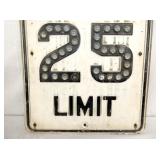 VIEW 3 HEAVY METAL SPEED LIMIT SIGN