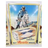 1955 LONE RANGER MERITA BREAD SIGN