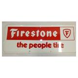 SELF FRAMED FIRESTONE SIGN
