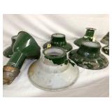 VIEW 4 GREEN ENAMEL STATION LIGHTS