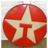 32IN EMB. PLASTIC TEXACO CAN SIGN