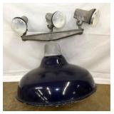 BLUE ENAMEL STATION POLE LIGHT