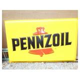 PLASTIC PENNZOIL INSERT SIGN