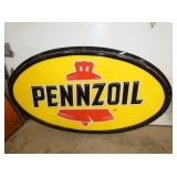 PLASTIC PENNZOIL SIGN