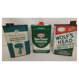 TEXACO, WOLFS HEAD CANS