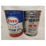 ESSO, AMOCO CANS