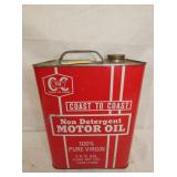 2G. COAST TO COAST MOTOR OIL CAN