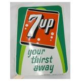 1967 EMB. 7UP THRIST AWAY SIGN