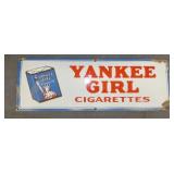 PORC. YANKEE GIRL CIGARETTES SIGN