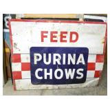 PURINA CHOWS FEED SIGN