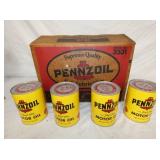 OLD STOCK 24QT PENNZOIL OIL