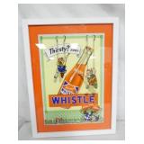 FRAMED WHISTLE PAPER AD