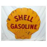 PORC. 41IN CLAM SHELL GASOLINE SIGN DS