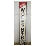 EMB. VERTICAL WOLFS HEAD