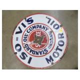 30IN PORC. DS ISO VIS MOTOR OIL SIGN