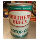1QT OLD STOCK SOUTHERN QUEEN OIL CAN