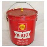 2G. SHELL X-100 MOTOR OIL CAN
