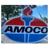 NOS AMOCO CAN POLE SIGNS