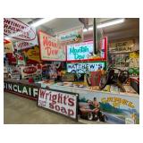 MOUTAIN DEW SIGNS, WRIGHTS SOAP, CAMEL