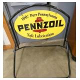 1969 PENNZOIL SIDEWALK SIGN
