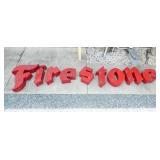 PORC. FIRESTONE CAN NEON LETTER SIGN