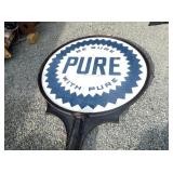 PORC. PURE SIGN W/ POLE