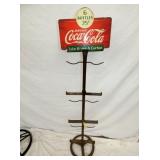 COKE BOTTLE RACK W/ ORIG. BASE
