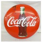 24IN PORC. COKE BUTTON W/ BOTTLE