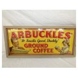29X15 ARBUCKLES COFFEE SIGN