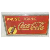 72X35 PAUSE DRINK COKE SIGN
