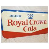 EMB. ROYAL CROWN COLA SIGN