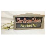 15X8 STAR BRAND LIGHTED SHOES STORE SIGN