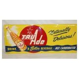 EMB. 1954 TRU ADE SIGN 30X12