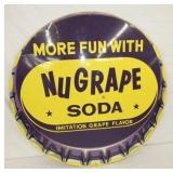 36IN NUGRAPE SODA CAP SIGN