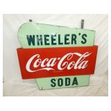 PORC. WHEELERS COKE STATION SIGN