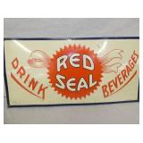 24X12 EMB. RED SEAL BEVERAGE SIGN