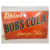 18X12 EMB. BOBS COLA SIGN